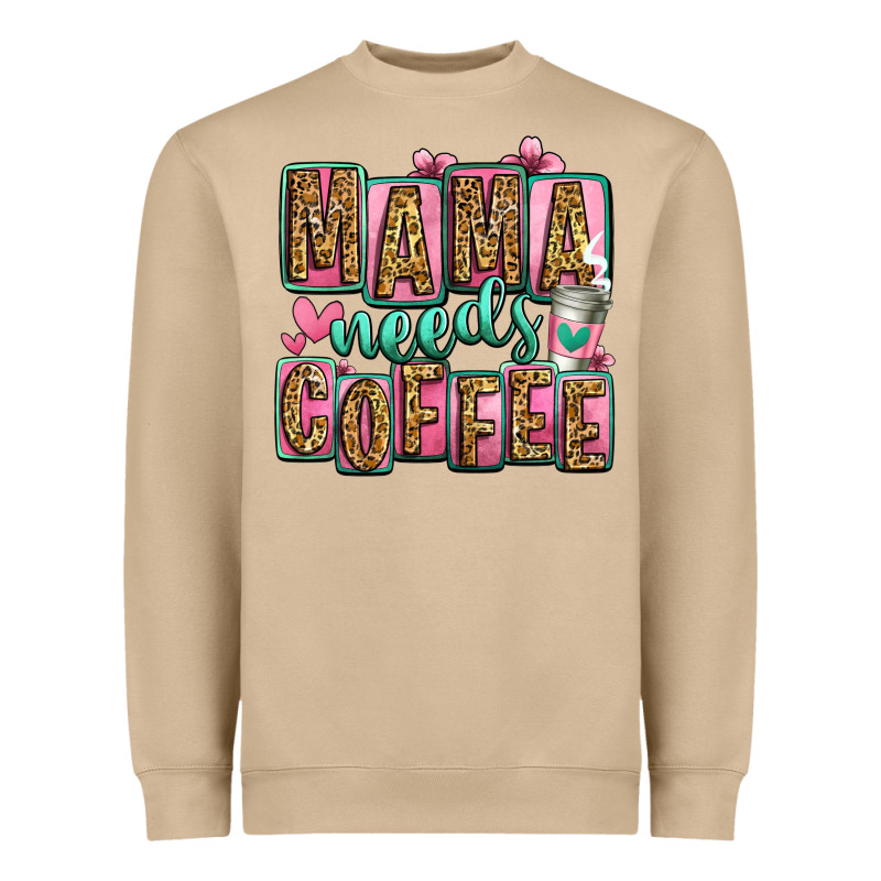 Mama Needs Coffee Mother's Day Heavyweight Sweatshirt by Jasminsmagicworld | Teevron