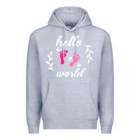 Heather Grey Hello world Premium Hoodie - Bettercallsaul