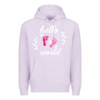 Lilac Hello world Premium Hoodie - Bettercallsaul