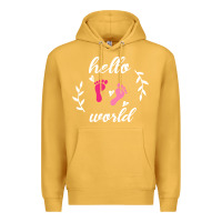 Mustard Hello world Premium Hoodie - Bettercallsaul