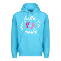 Ocean Blue Hello world Premium Hoodie - Bettercallsaul