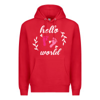 Red Hello world Premium Hoodie - Bettercallsaul
