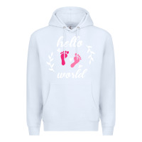 White Hello world Premium Hoodie - Bettercallsaul
