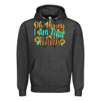 Charcoal Heather oh honey i am that nana Zipper Hoodie - NancyCooperArtShop