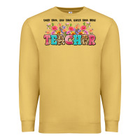 Antique Gold teach them love them watch them grow teacher Premium Sweatshirt - Artiststas