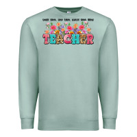 Seafoam teach them love them watch them grow teacher Premium Sweatshirt - Artiststas