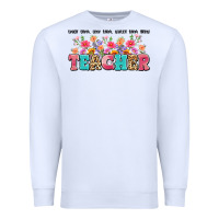 White teach them love them watch them grow teacher Premium Sweatshirt - Artiststas