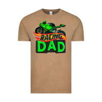 Vintage Coffee racing dad with racing motorcycle Vintage Tee - AdoDesignShop