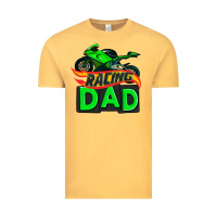 Vintage Mustard racing dad with racing motorcycle Vintage Tee - AdoDesignShop