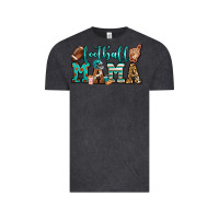 Vintage Black American football mama Vintage Tee - Jasminsmagicworld