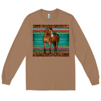 Toasted Coconut western horse serape  leather leopard Long Sleeve Tee - BarkalooDesign