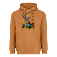 Meerkat Fall Breeze And Autumn Leaves Deer Heavyweight Hoodie - LillyAllenDesigns