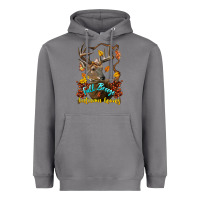Storm Fall Breeze And Autumn Leaves Deer Heavyweight Hoodie - LillyAllenDesigns