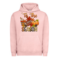 Pigment Salmon tis the season football Urban Hoodie - CowGirlArtShop