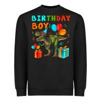 Black birthday boy t rex Heavyweight Sweatshirt - Artiststas