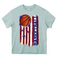 Arona basketball american flag Heavy Core Tee - texasbilliewilder
