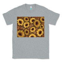 Heather Grey sunflower leopard background 3200x2400 Classic Tee - AdoDesignShop