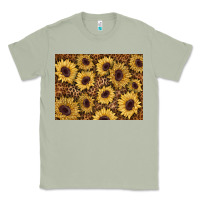 Matcha sunflower leopard background 3200x2400 Classic Tee - AdoDesignShop
