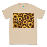 Mushroom sunflower leopard background 3200x2400 Classic Tee - AdoDesignShop