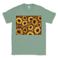 Sage sunflower leopard background 3200x2400 Classic Tee - AdoDesignShop