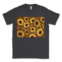 Smoke sunflower leopard background 3200x2400 Classic Tee - AdoDesignShop