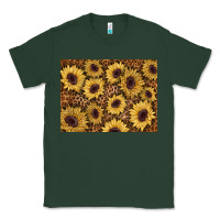 Sports Green sunflower leopard background 3200x2400 Classic Tee - AdoDesignShop