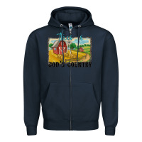 Navy this is god's country Zipper Hoodie - MaliasSmallBusiness