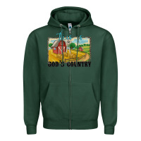 Sports Green this is god's country Zipper Hoodie - MaliasSmallBusiness