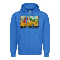 True Royal this is god's country Zipper Hoodie - MaliasSmallBusiness