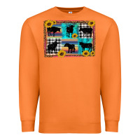 Carrot cow sunflower leopard Premium Sweatshirt - Artiststas