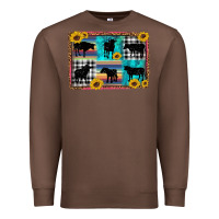 Chestnut cow sunflower leopard Premium Sweatshirt - Artiststas