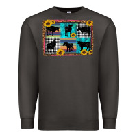 Smoke cow sunflower leopard Premium Sweatshirt - Artiststas