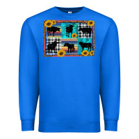 True Royal cow sunflower leopard Premium Sweatshirt - Artiststas