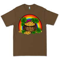 Cacao st patricks shamrock gold leopard rainbow Premium Tee - RanaPortraitStore