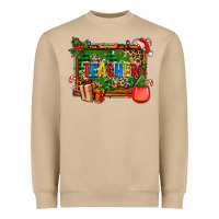 Mushroom christmas teacher and coffe cup with board Heavyweight Sweatshirt - AdoDesignShop