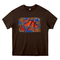 Chocolate Brown basketball background Heavy Core Tee - texasbilliewilder
