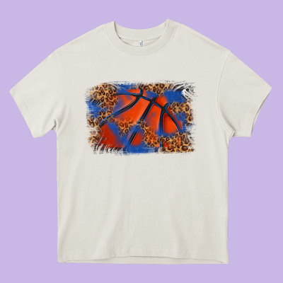 Basketball Background Heavy Core Tee Designed By Texasbilliewilder