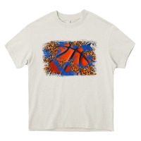 Cream basketball background Heavy Core Tee - texasbilliewilder