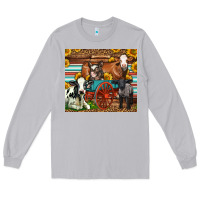 Moon Dust Farm Animals On An Old Wagon Long Sleeve Tee - LillyAllenDesigns