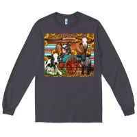 Smoke Farm Animals On An Old Wagon Long Sleeve Tee - LillyAllenDesigns
