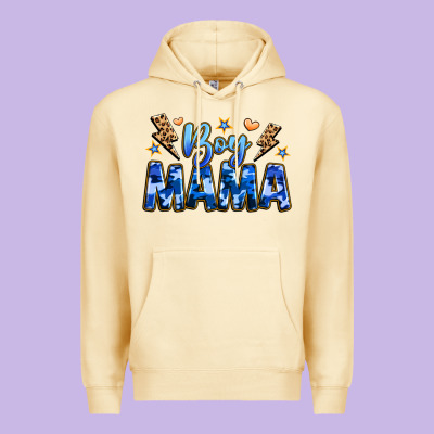 Boy Mama Premium Hoodie Designed By Jahusdesignshop