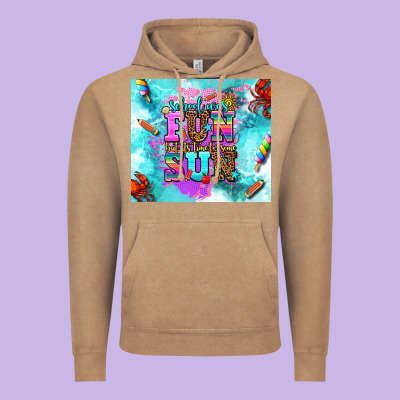 Summer Break And School Vintage Hoodie Designed By Adodesignshop