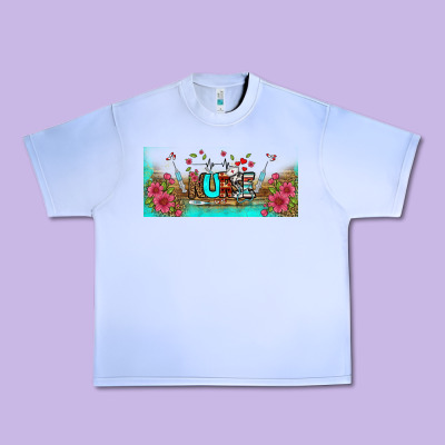 Western Nurse Libbey Glass Urban Heavy Tee Designed By Bundleandbundleshop