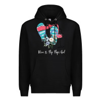 Black Wine Flip Flops Girl Premium Hoodie - Bettercallsaul