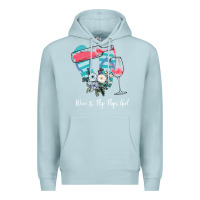 Blue Mist Wine Flip Flops Girl Premium Hoodie - Bettercallsaul