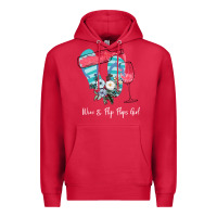 Cardinal Wine Flip Flops Girl Premium Hoodie - Bettercallsaul