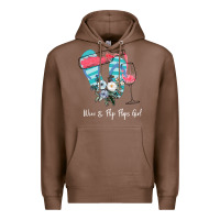 Chestnut Wine Flip Flops Girl Premium Hoodie - Bettercallsaul