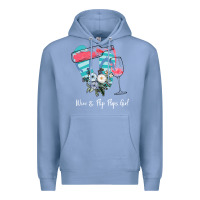 Colony Blue Wine Flip Flops Girl Premium Hoodie - Bettercallsaul