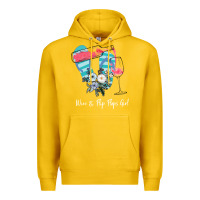 Lemon Wine Flip Flops Girl Premium Hoodie - Bettercallsaul