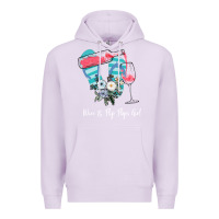 Lilac Wine Flip Flops Girl Premium Hoodie - Bettercallsaul